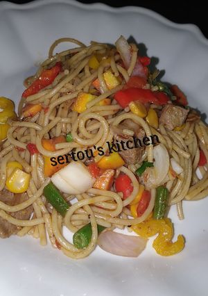 A picture of Sertou's spaghetti.