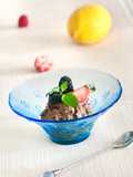 Homemade dark chocolate ice cream with rum raisins and nuts - or simply create your own flavors🍦😋