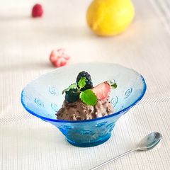 A picture of Homemade dark chocolate ice cream with rum raisins and nuts - or simply create your own flavors🍦😋.