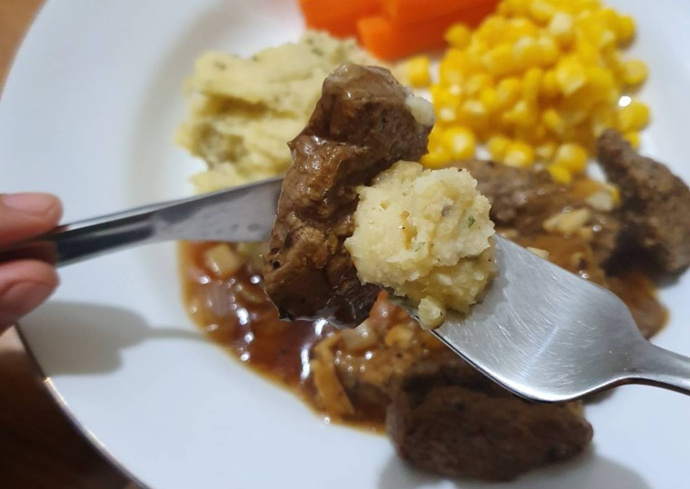 Beef Steak dan Mashed potatoes