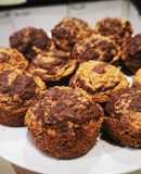 Muffins marmolados de Harina de Almendras y avena multisemillas