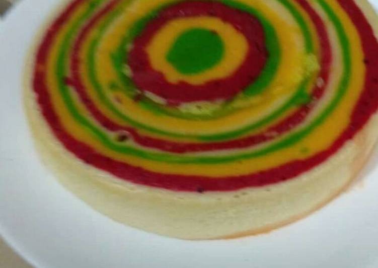 Recipe: Yummy Rainbow cake