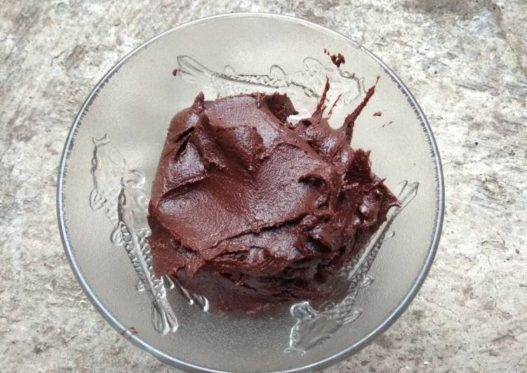 Isian cokelat untuk roti (melted choco filling)