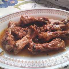 Foto principal de Costillas cocidas con salsa barbacoa-miel