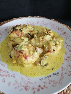 Una foto de Muslitos de pollo con salsa de mostaza