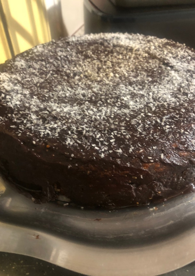 Una foto de Bizcocho de coco y chocolate
