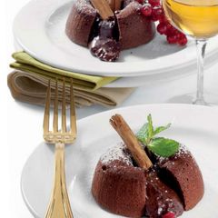 A picture of ''soft-hearted'' chocolate cupcakes.