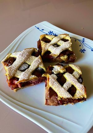Pudingos szilvás pite recept fotója