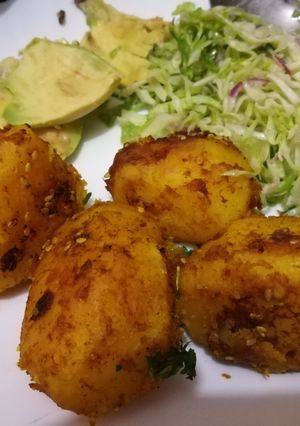 A picture of Spicy rosemary potatoes.