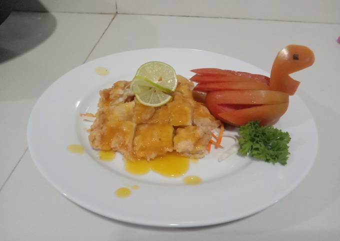 Ayam saus lemon