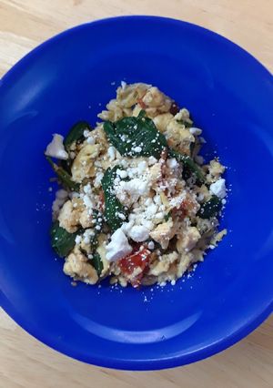 A picture of Mediterranean Style Scrambled Eggs.