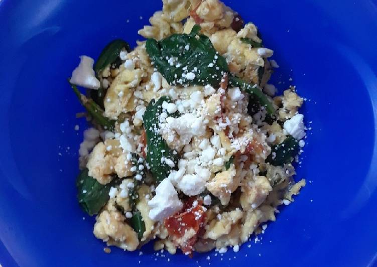 Recipe of Quick Mediterranean Style Scrambled Eggs