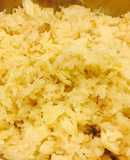 Xôi sắn (củ mì) thịt gà