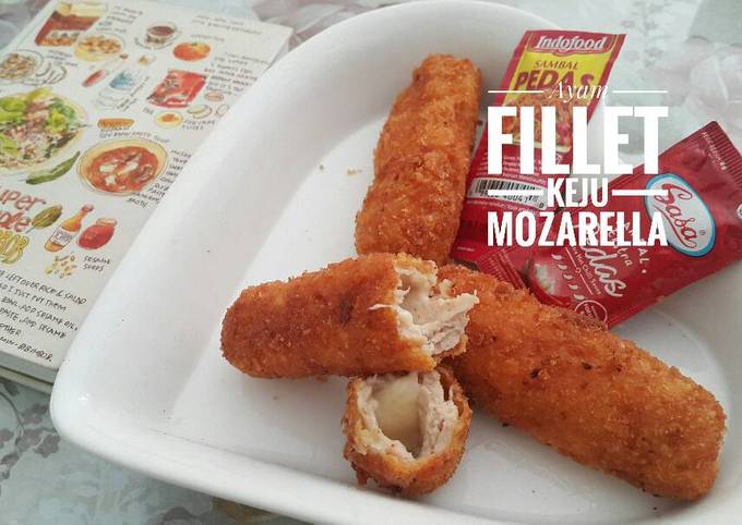 Ayam Filet Keju Mozarella (Bekal Sekolah Anak)