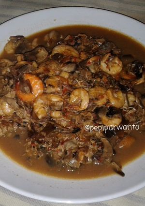 Foto resep Tumis jantung pisang udang