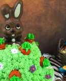 Tarta de zanahoria conejo de pascua