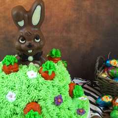 Una foto de Tarta de zanahoria conejo de pascua
