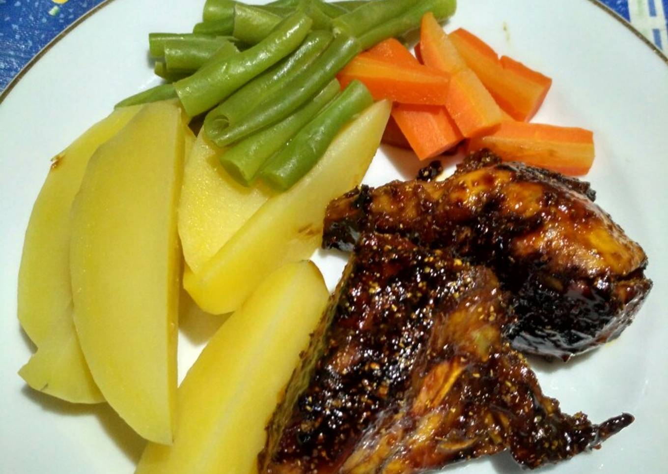 Dada ayam panggang (menu diet)