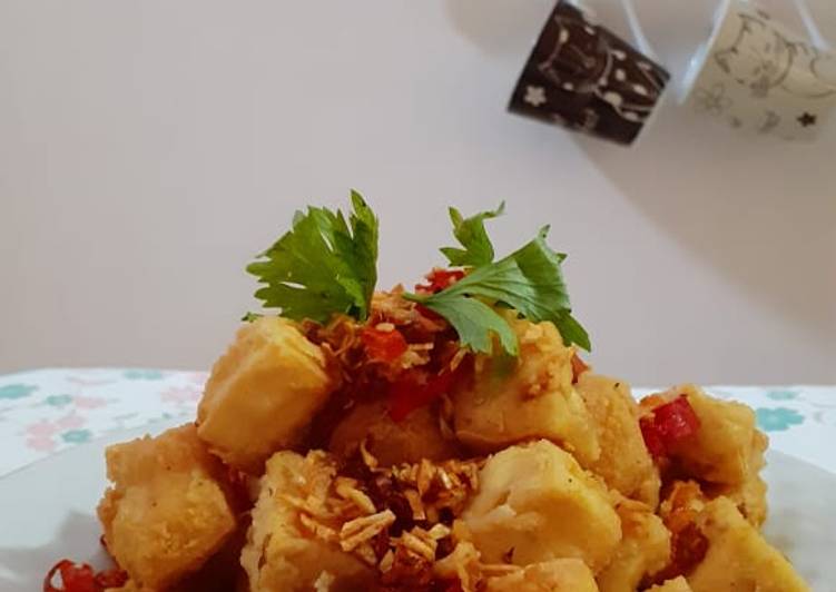 Tahu goreng cabe rawit