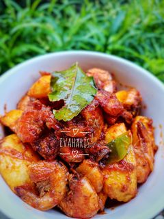 Foto resep Sambalado udang kentang