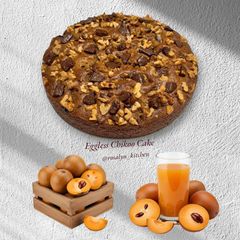 A picture of Eggless Chikoo Cake.