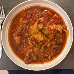 A picture of Denise’s Chicker Micker – Spicy Chicken, Pepper & Savory Rice.