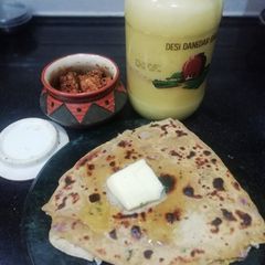 A picture of Leftover chana dal paratha.