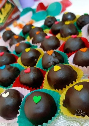 Foto resep Cemilan lebaran Coklat Super simple