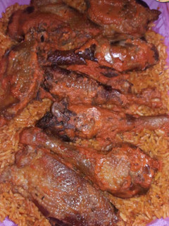 A picture of Jollof rice.