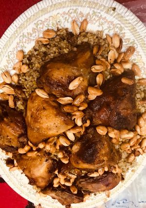 صورة لوصفة دجاج محمر بالكيس الحراري مع فريكة