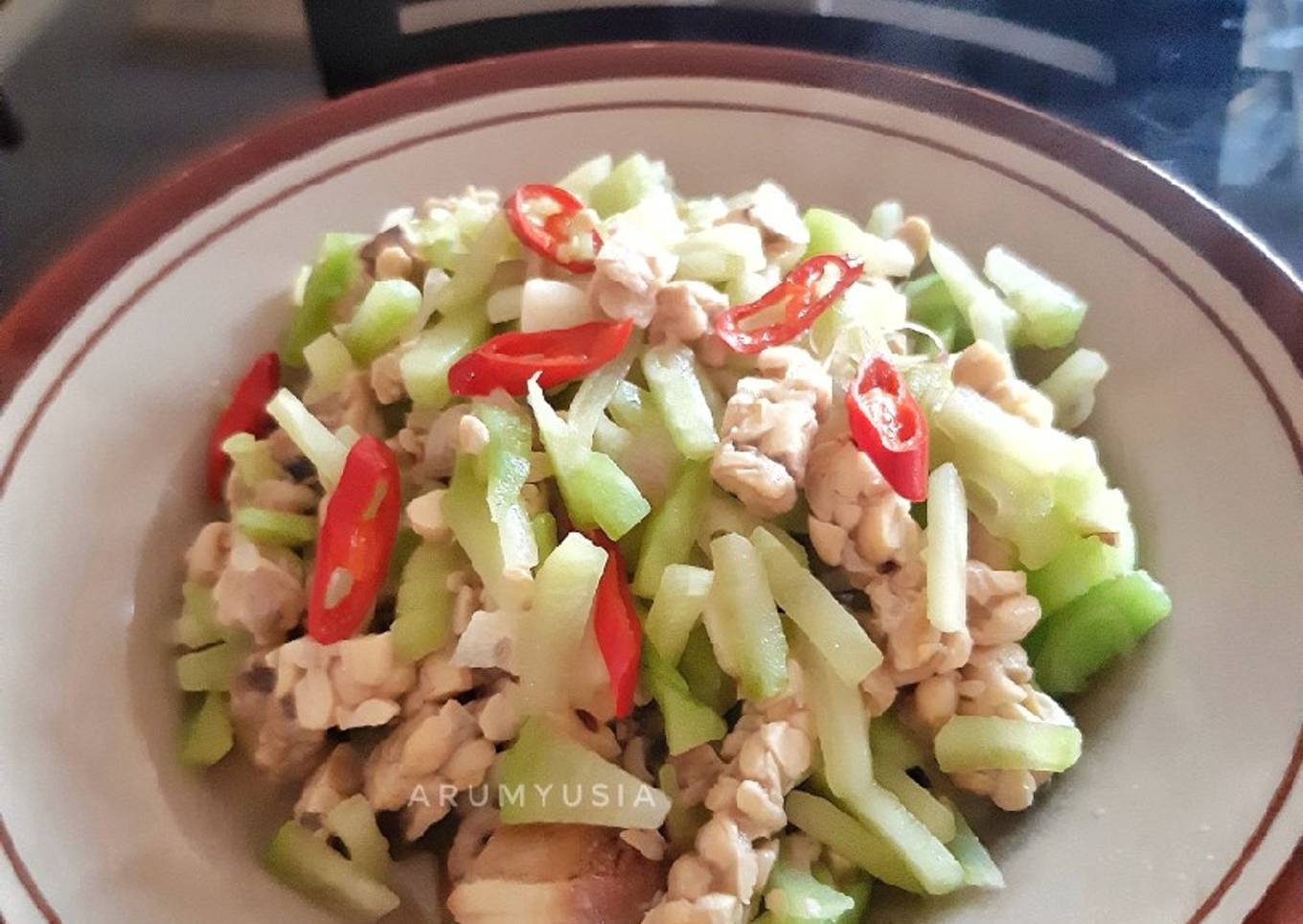 Tumis Tempe Labu Siam