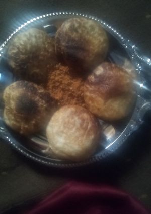 A picture of Masa with groundnut pepper.