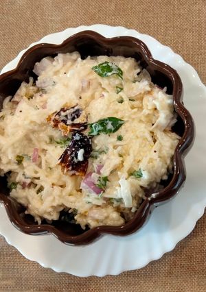 A picture of Dahi rice Pakhala.