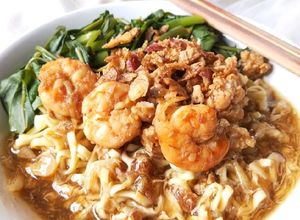 Foto resep Mie Kangkung/Lomie