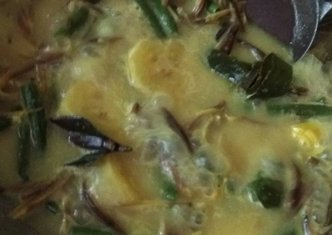 Gulai Kuning Jantung Pisang dkk