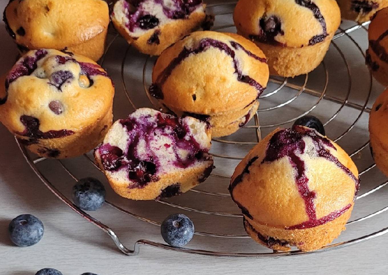 Muffins aux myrtilles