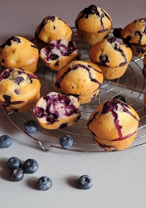 Une photo de Muffins aux myrtilles