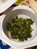 Cime di rapa alla salentina con uvetta e pinoli 🌶