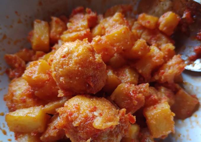 Kentang Telur Puyuh Balado