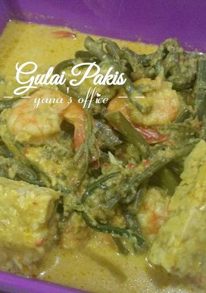 Foto resep Gulai Pakis Udang Tempe Yana (bahan ditimbang)