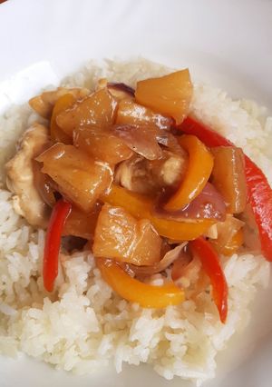Ananászos csirke recept fotója