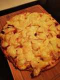 Raclette and Smoked Sausage Pizza