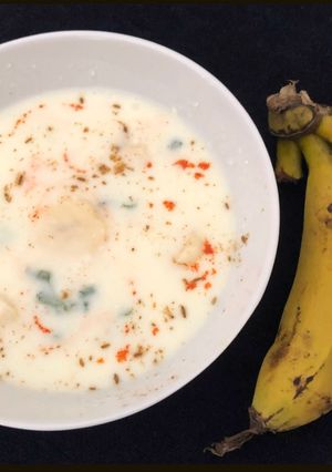 A picture of Banana Raita.