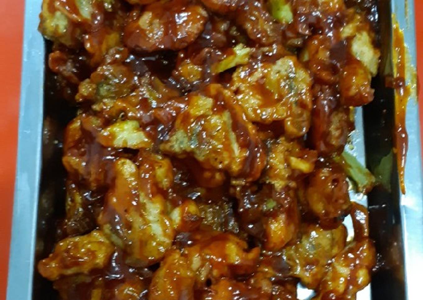 Brocoli asam manis Vegetarian