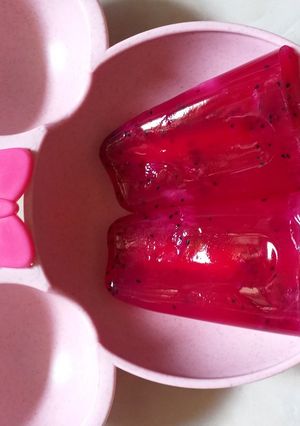 Foto resep Es krim jelly buah naga