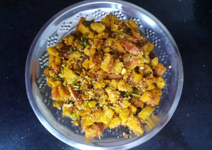 Breadcha Upma Recipe In Marathi