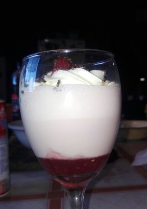 Una foto de Copas de frutilla