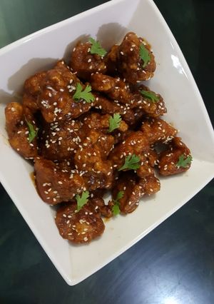 A picture of Korean fried Chicken😋.