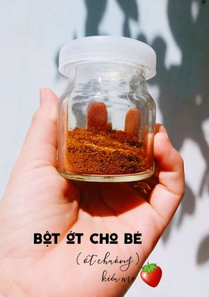 Hình của món Bột ớt chuông cho bé.