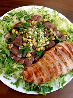 عکسی از دستور سالاد مرغ و لوبیا عروس